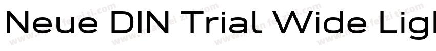 Neue DIN Trial Wide Light字体转换